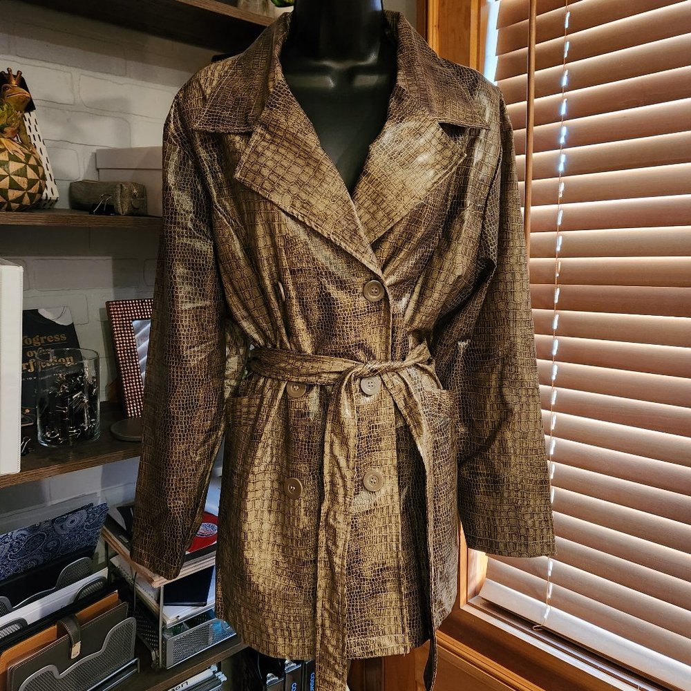 .Snake Print Raincoat/Spring Coat by Beware!
